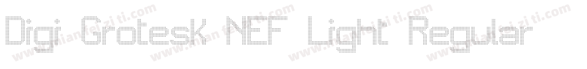 Digi Grotesk NEF Light Regular字体转换